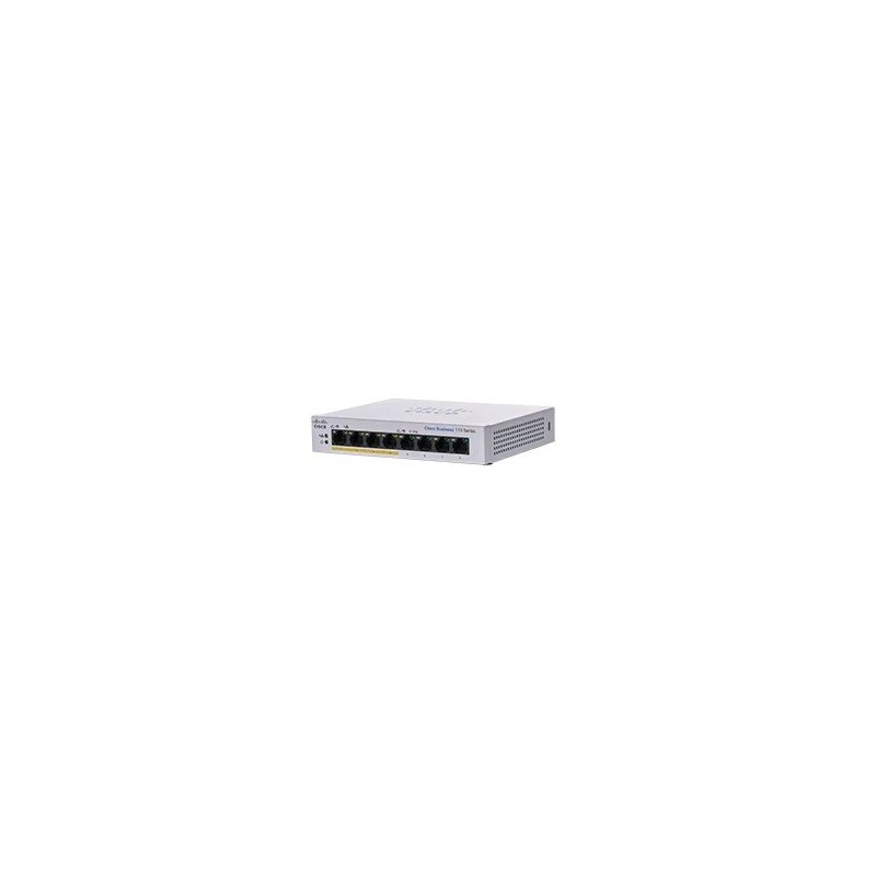 Switch Cisco CBS110-8PP-D-EU Unmanaged L2 Gigabit Ethernet (10/100/1000) Power over Ethernet (PoE) Grey