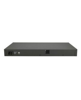 FiberHome S5800-28T-X-PE-AC łącza sieciowe Zarządzany L2/L3 Gigabit Ethernet (10/100/1000) Obsługa PoE 1U Czarny, Szary
