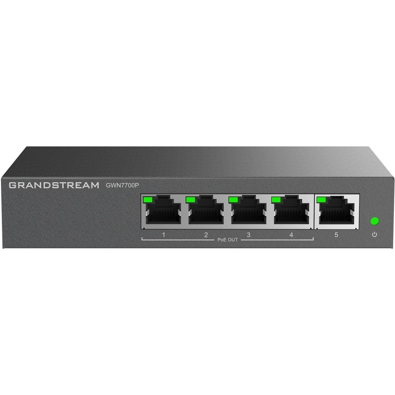 Switch Grandstream PoE GWN7700P (4x PoE do 1000 1x do 1000Mpbs)