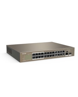 Switch PoE Tenda TEF1126P-24-250W (1x 10/100/1000Mbps, 24x 10/100Mbps)