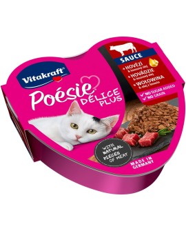 VITAKRAFT Poesie delice PLUS wołowina - Przysmak dla kota - 85g