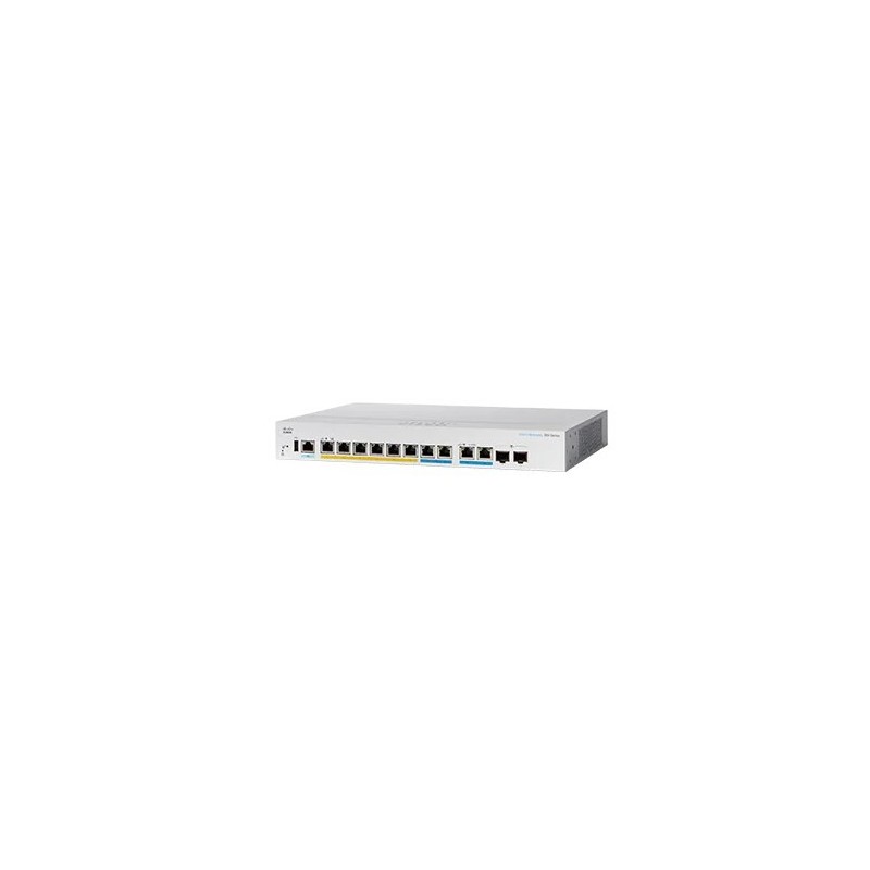 Cisco CBS350 Zarządzany L3 Gigabit Ethernet (10/100/1000) Obsługa PoE 1U Czarny, Szary