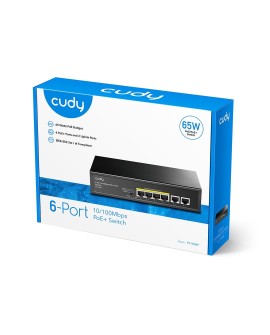 Switch CUDY FS1006P 6-Port 10/100M PoE+ 60W