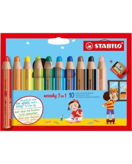 STABILO woody 3 in 1 Wielo 10 szt.