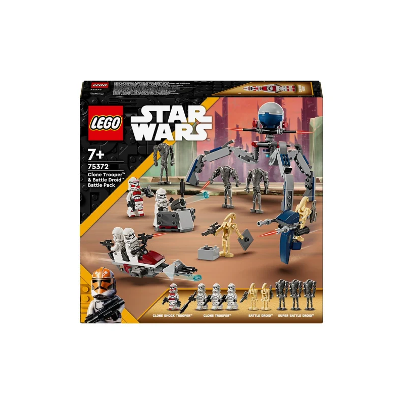 LEGO 75372 Star Wars - Zestaw bitewny z żołnierzem armii klonów i droidem bojowym