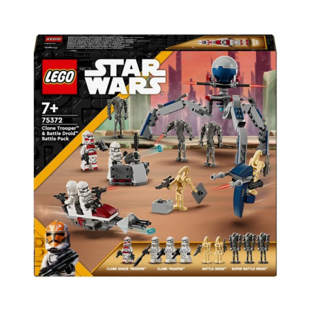 LEGO 75372 Star Wars - Zestaw bitewny z żołnierzem armii klonów i droidem bojowym