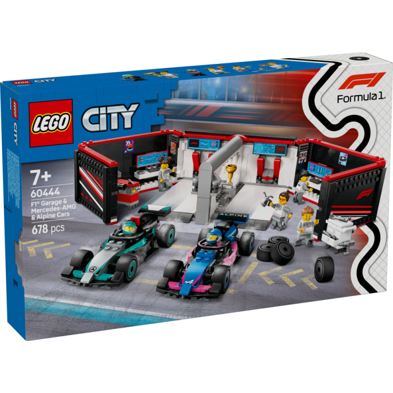 LEGO 60444 City - Garaż i bolidy F1 Mercedes-AMG i Alpine