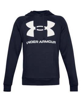 Bluza męska Under Armour Rival Fleece Big Logo HD granatowa 1357093 410