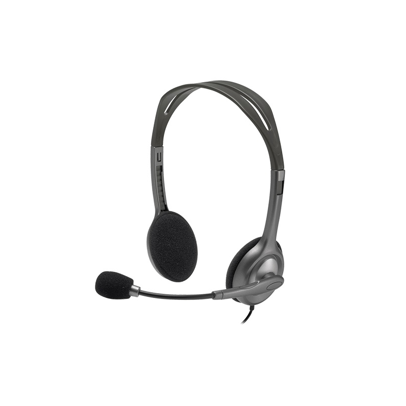 Słuchawki z mikrofonem LOGITECH H111 Czarny