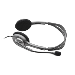 Słuchawki z mikrofonem LOGITECH H111 Czarny