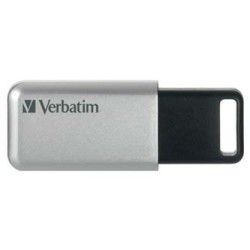 Verbatim USB flash disk, USB 3.0, 32GB, Secure Pro, Store N Go, srebrny, 98665, USB A, szyfrowanie AES 256-bit, EOL