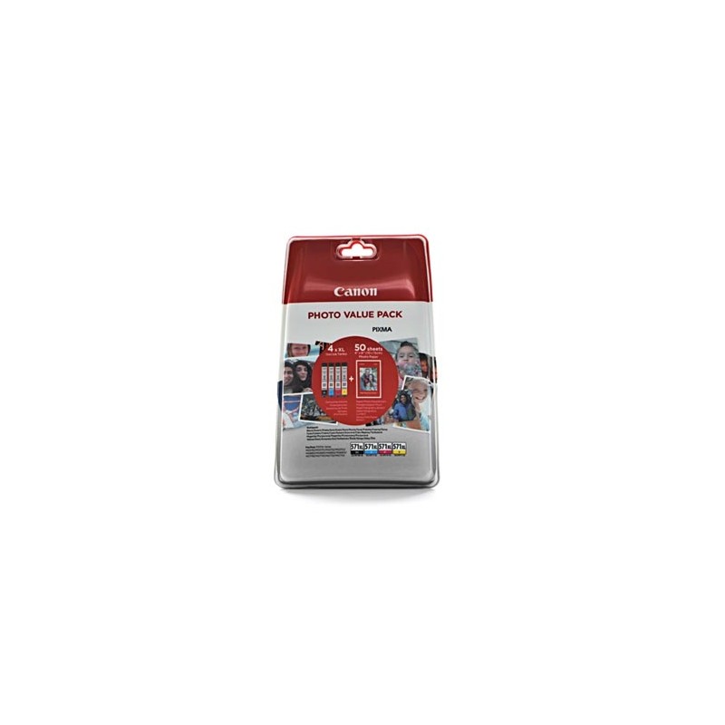 Canon oryginalny ink / tusz CLI-571 XL CMYK, 0332C005, CMYK, + 50x PP-201, EOL