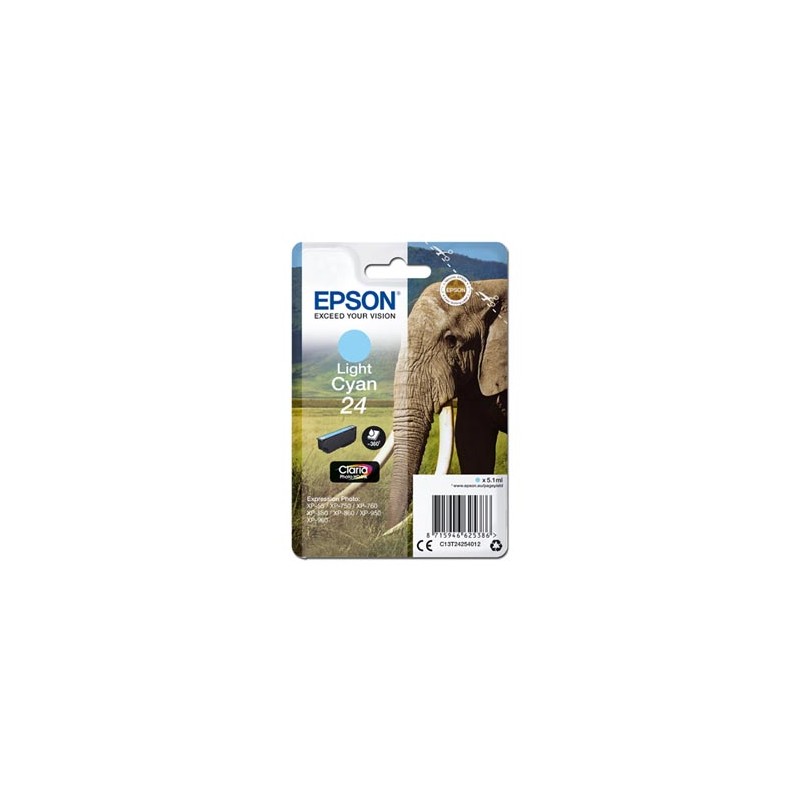 Epson oryginalny ink / tusz C13T24254012, T2425, light cyan, 5,1ml