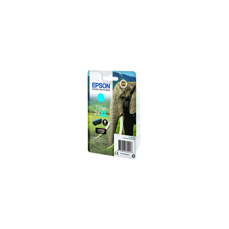 Epson oryginalny ink / tusz C13T24324012, T2432, 24XL, cyan, 8,7ml