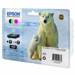 Epson oryginalny ink / tusz C13T26164020, T261640, CMYK, 3x4,5/6,2ml