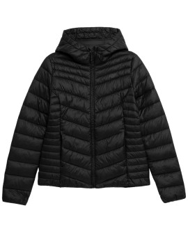Kurtka damska puchowa 4F F095 głęboka czerń 4FSS23TDJAF095 20S