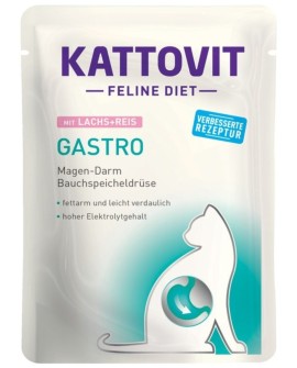 KATTOVIT GASTRO Łosoś z ryżem 85g dla kota