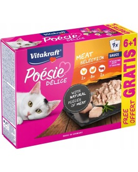 VITAKRAFT Poesie Delice w sosie multipack sauce - mokra karma dla kota - 6+1 x 85g