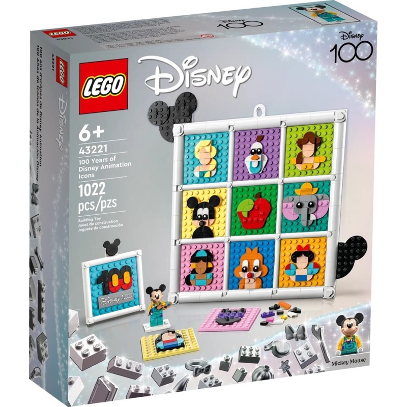 LEGO DISNEY 43221 100 LAT KULTOWYCH ANIMACJI DISNEYA