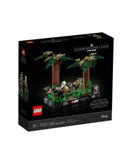 LEGO STAR WARS 75353 DIORAMA: POŚCIG NA ŚCIGACZU PRZEZ ENDOR