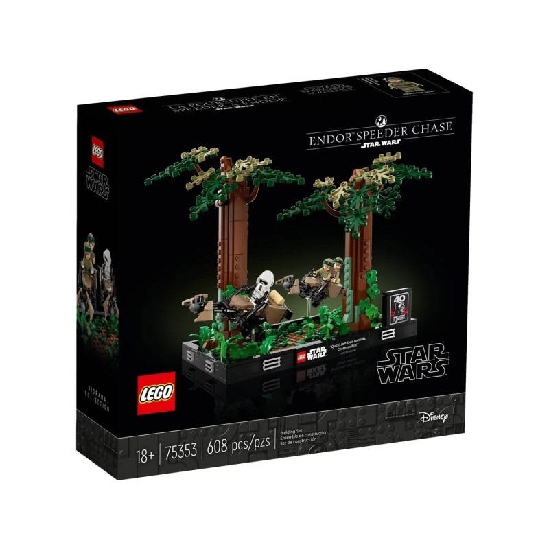 LEGO STAR WARS 75353 DIORAMA: POŚCIG NA ŚCIGACZU PRZEZ ENDOR