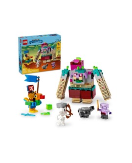 LEGO MINECRAFT 21257 DECYDUJĄCE STARCIE Z DEWASTATOREM