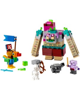 LEGO MINECRAFT 21257 DECYDUJĄCE STARCIE Z DEWASTATOREM