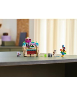 LEGO MINECRAFT 21257 DECYDUJĄCE STARCIE Z DEWASTATOREM