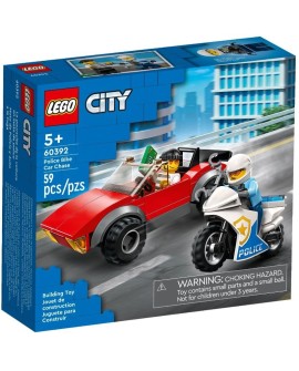 LEGO City 60392 Motocykl policyjny - pościg za samochodem