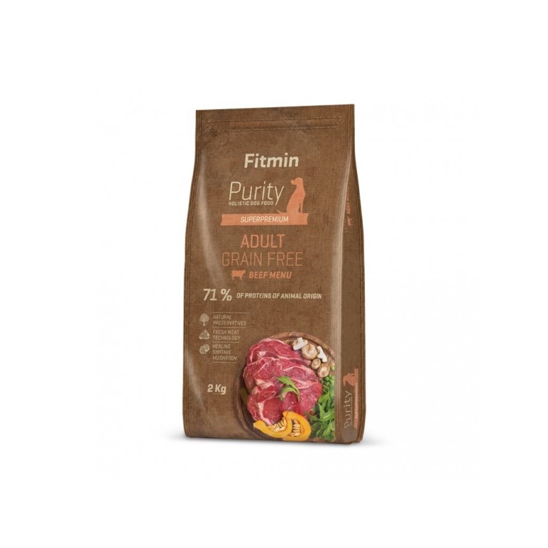 FITMIN Purity GF Adult Beef - sucha karma dla psów dorosłych - 2kg