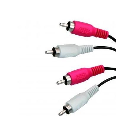 Audio Kabel 2x CINCH M - 2x CINCH M, 1.5m, czarna
