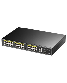 Cudy FS1026PS1 łącza sieciowe Nie zarządzany Gigabit Ethernet (10/100/1000) Obsługa PoE Czarny
