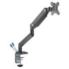 ULTRADESK BRANCH Single Regulowany uchwyt na monitor, czarny, 10KG, mocowanie na zacisk, 17"-32", 75x75/100x100