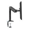 ULTRADESK BRANCH Single Regulowany uchwyt na monitor, czarny, 10KG, mocowanie na zacisk, 17"-32", 75x75/100x100
