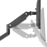 ULTRADESK BRANCH Single Regulowany uchwyt na monitor, czarny, 10KG, mocowanie na zacisk, 17"-32", 75x75/100x100