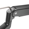 ULTRADESK BRANCH Single Regulowany uchwyt na monitor, czarny, 10KG, mocowanie na zacisk, 17"-32", 75x75/100x100