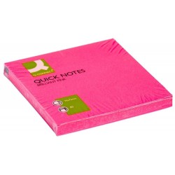 Karteczki samoprzylepne 76x76mm Q-CONNECT Brilliant różowe 80kart