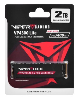Patriot Viper VP4300L M.2 PCI-Ex4 NVMe 2TB 7.2 / 6.