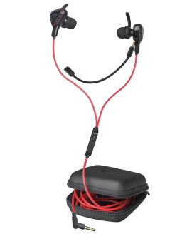 Słuchawki z mikrofonem TRUST GXT 408 Cobra czarno-czerwony