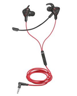 Słuchawki z mikrofonem TRUST GXT 408 Cobra czarno-czerwony