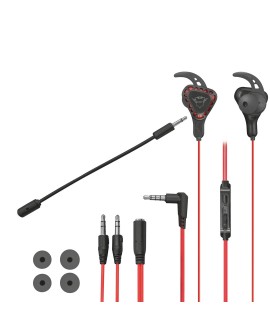 Słuchawki z mikrofonem TRUST GXT 408 Cobra czarno-czerwony