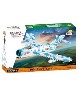 COBI 2424 Historical Collection Vietnam War Wojna w Wietnamie MiG-17 NATO Code "Fresco" 577 klocków